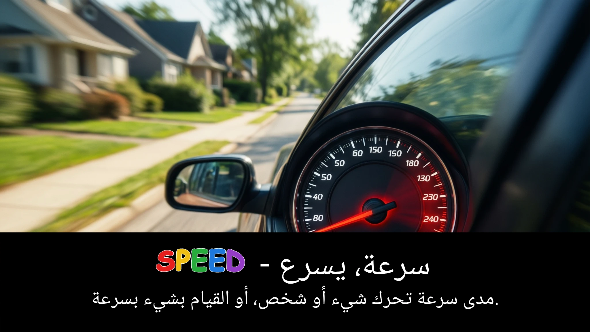 Arabic Illustration for speed